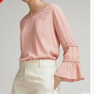MASSIMO DUTTI pink/ salmon color blouse in size S
